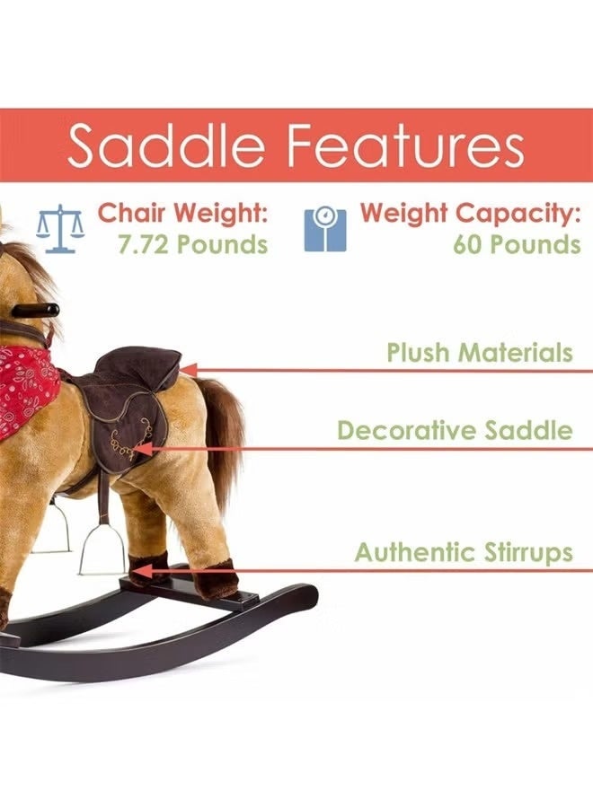 Musical Horse Ride-On Toy Durable Comfortable Rich Unique Detailed Design - Image 4